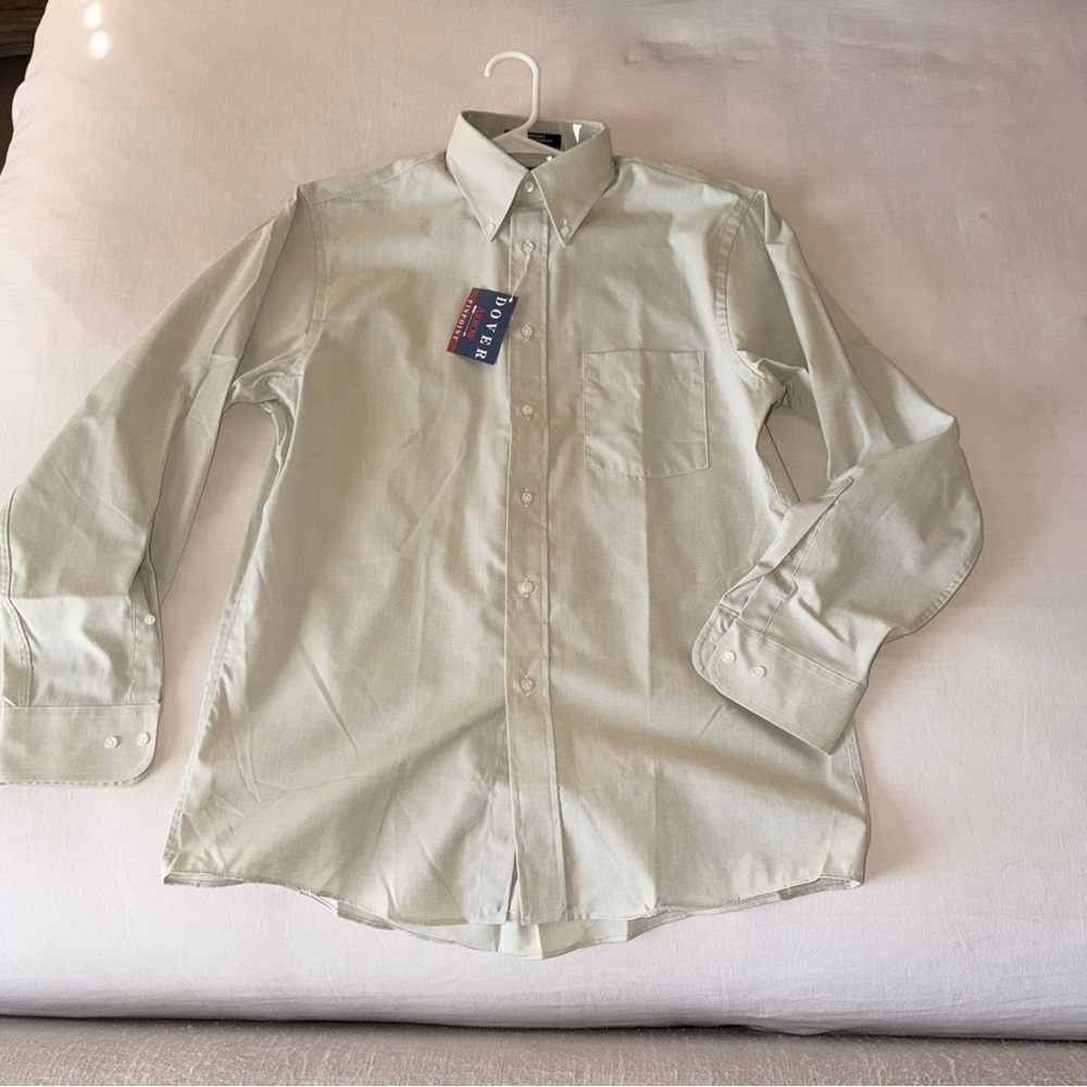 Arrow Dover Sage Green Dress Shirt NWT Men’s 15.5 32/33